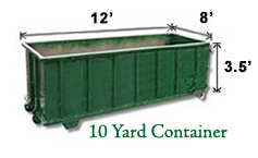 10 yard dumpster